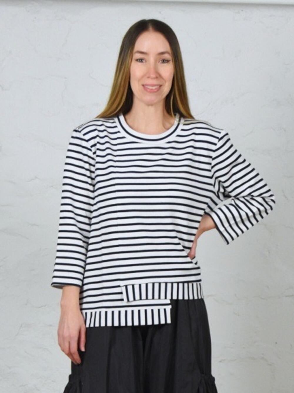 Kozan Kylie Top Navy Stripe